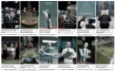 Visual reference library for short-form videos
